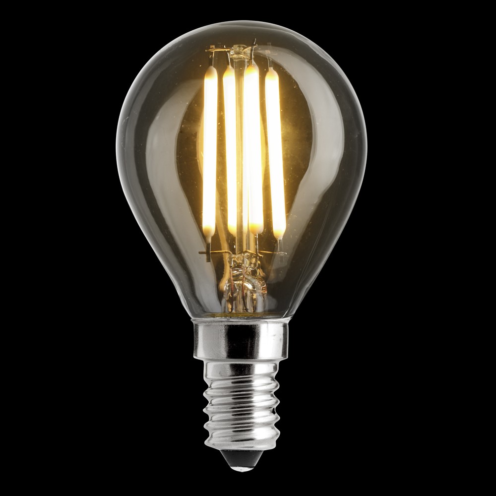 LED E14 0,8W 2700K dimbar Gjennomsiktig Fra Unison - 