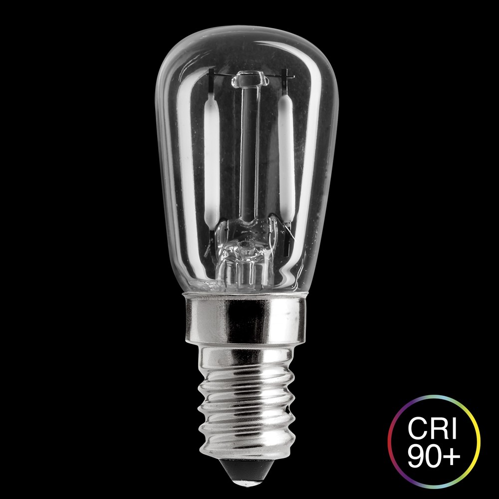 LED E14 pærepære 1,5W 2700K dimbar Gjennomsiktig Fra Unison - 