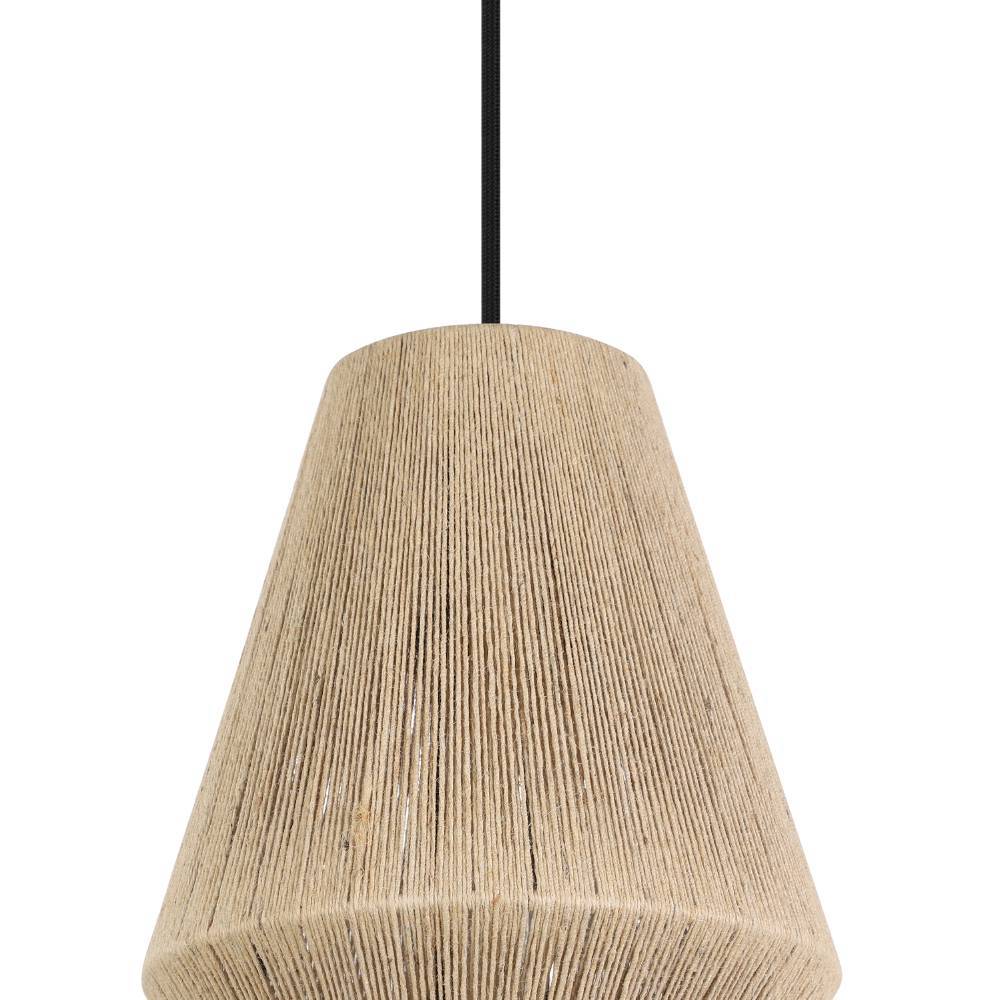 Alderney 90cm Natur Taklampe Fra Eglo - Det minimalistiske designet i kombinasjon med naturlige materialer skaper en vakker kontrast som passer perfekt over spisebordet, i stuen eller på kjøkkenet.