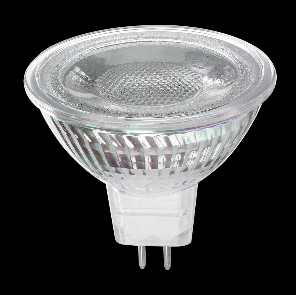 MR16 GU5,3 5W 2700K dimbar Gjennomsiktig Fra Unison - Med sin kompakte st&oslash;rrelse og h&oslash;ye lyskvalitet er den et utmerket valg for store private og kommersielle installasjoner der det kreves presis og kontrollert belysning.