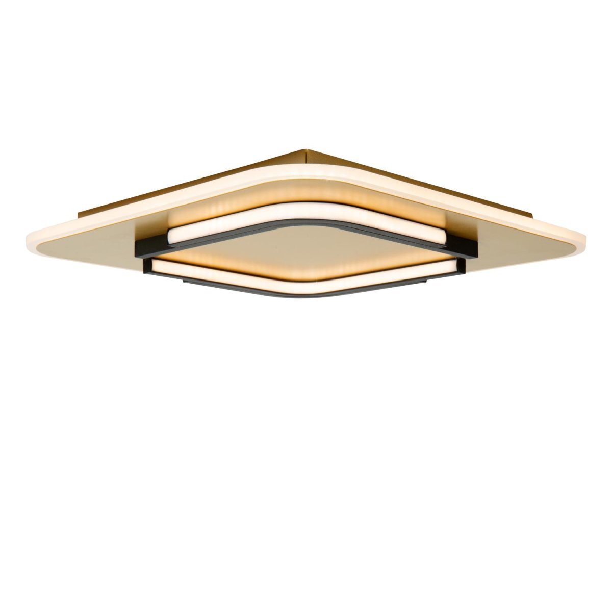 Andreas 40cm Matt gull/messing plafond Fra Lucide - Andreas er utstyrt med en integrert LED-lyskilde som gir et varmt hvitt lys.