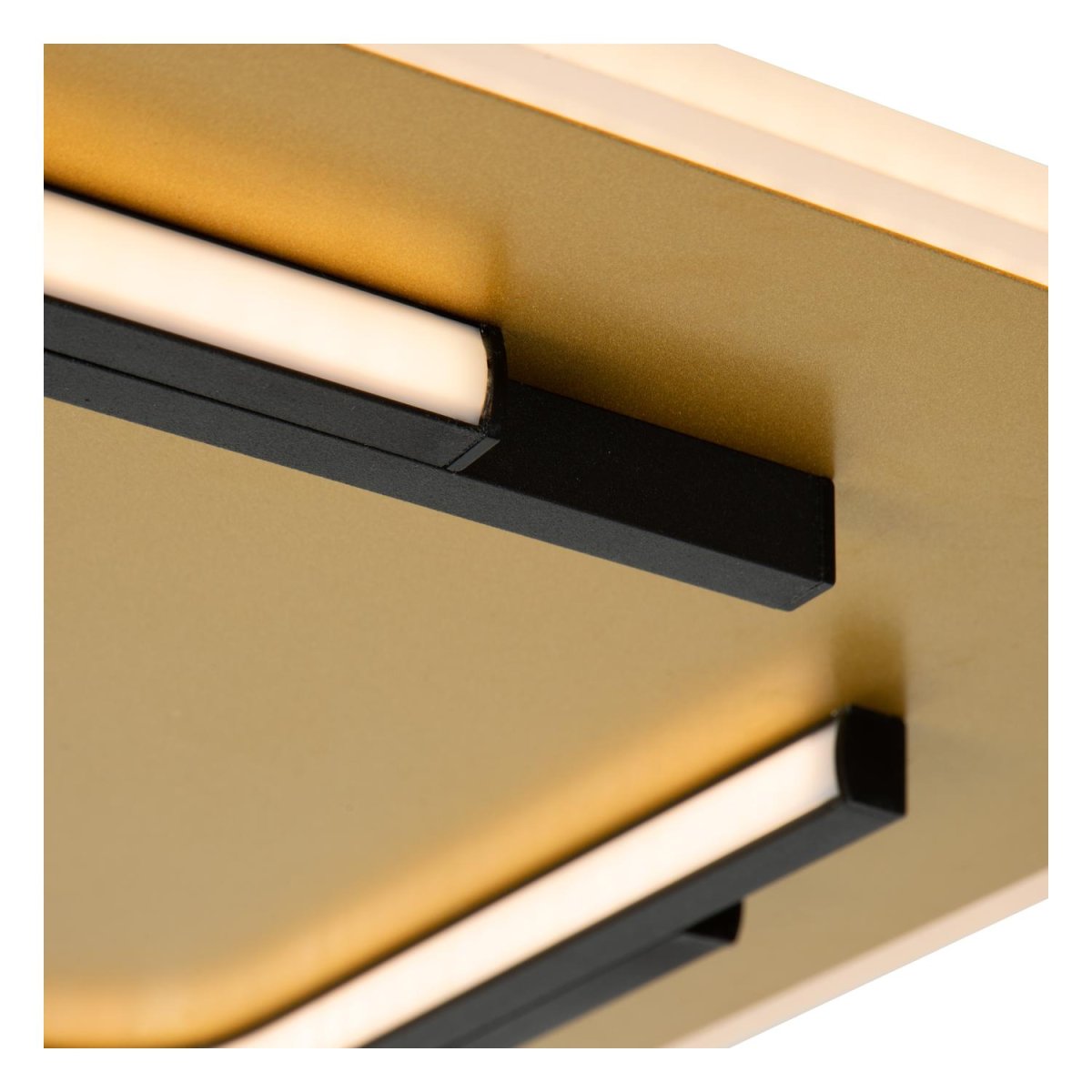 Andreas 40cm Matt gull/messing plafond Fra Lucide - Andreas er utstyrt med en integrert LED-lyskilde som gir et varmt hvitt lys.