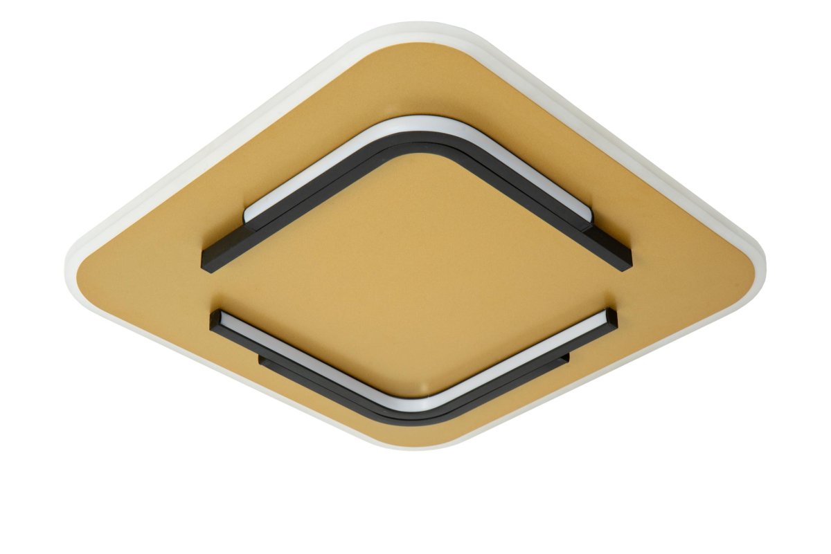 Andreas 40cm Matt gull/messing plafond Fra Lucide - Andreas er utstyrt med en integrert LED-lyskilde som gir et varmt hvitt lys.