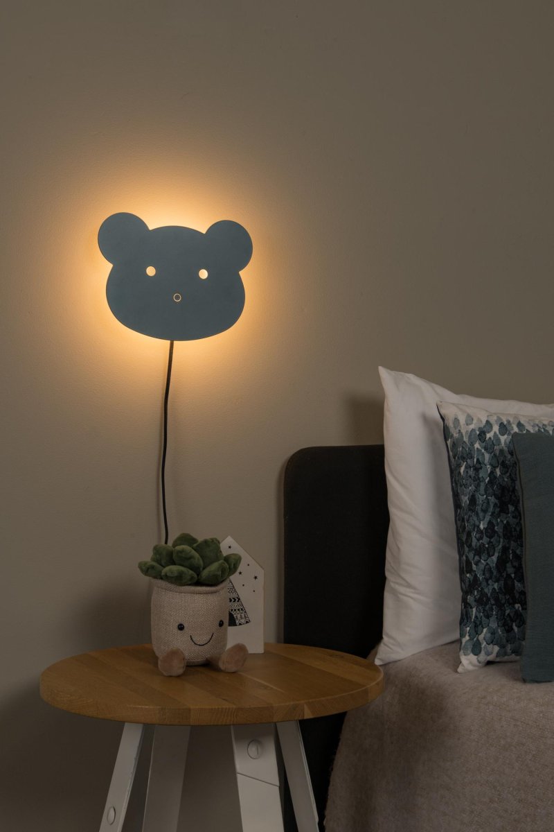 Charlie Blå barnelampe Fra Lucide - Møt Charlie, en unik vegglampe som kommer i forskjellige lekne former.
