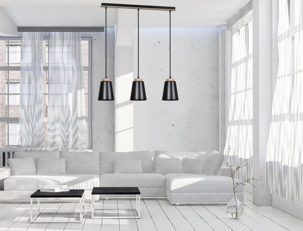 Bolero 66cm Svart Taklampe Fra Emibig Lighting - Med Bolero får du en unik følelse i hjemmet ditt og gjør interiøret mer koselig.