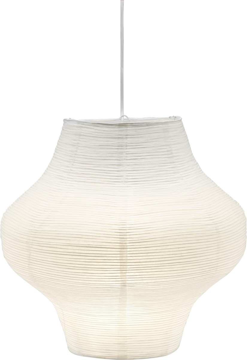 Sani Skjerm Ekskl. Oppheng Ø45 Hvit Taklampe Fra PR Home - Rispapirskjerm Sani med tett uregelmessig metalltr&aring;d som skaper et vakkert m&oslash;nster.