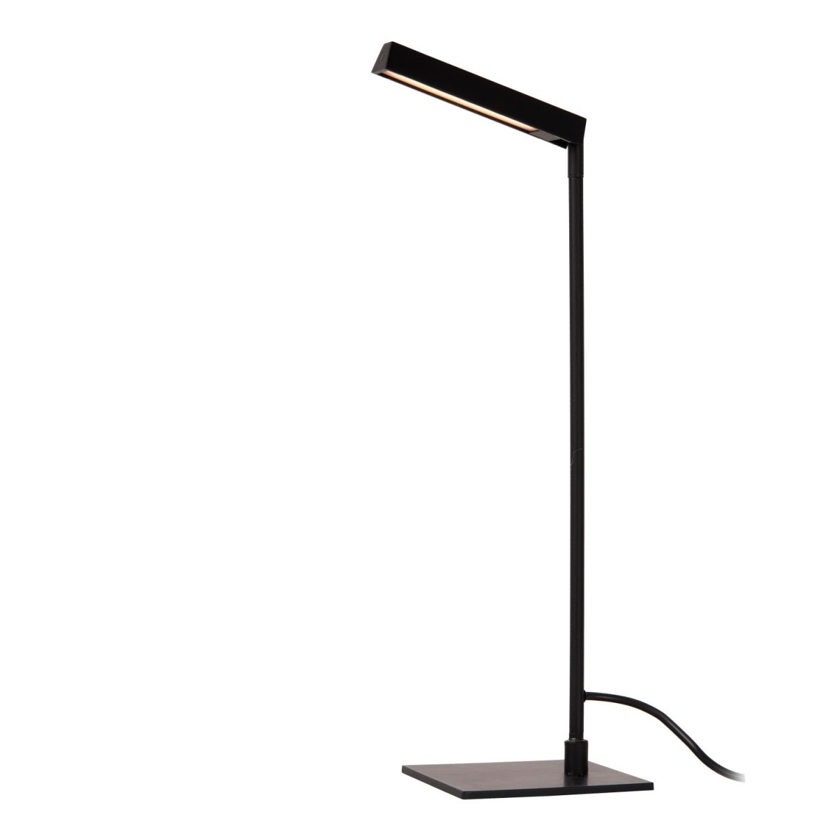 Lavale 42cm Svart skrivebordslampe Fra Lucide - Lavale er også&aring; utstyrt med varmt hvitt lys, som du enkelt kan justere til ønsket intensitet ved hjelp av berøringssensoren på lampen.