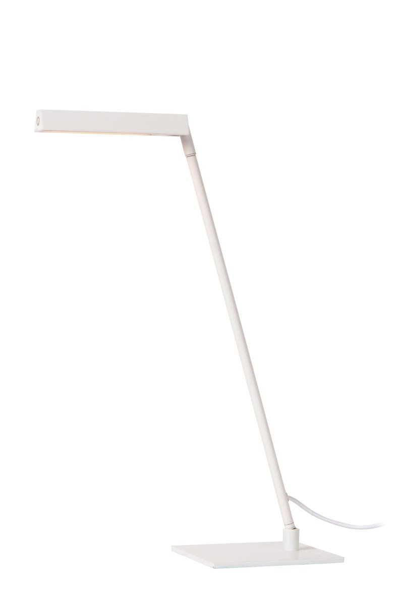 Lavale 42cm Hvit skrivebordslampe Fra Lucide - Lavale er også&aring; utstyrt med varmt hvitt lys, som du enkelt kan justere til ønsket intensitet ved hjelp av berøringssensoren på lampen.