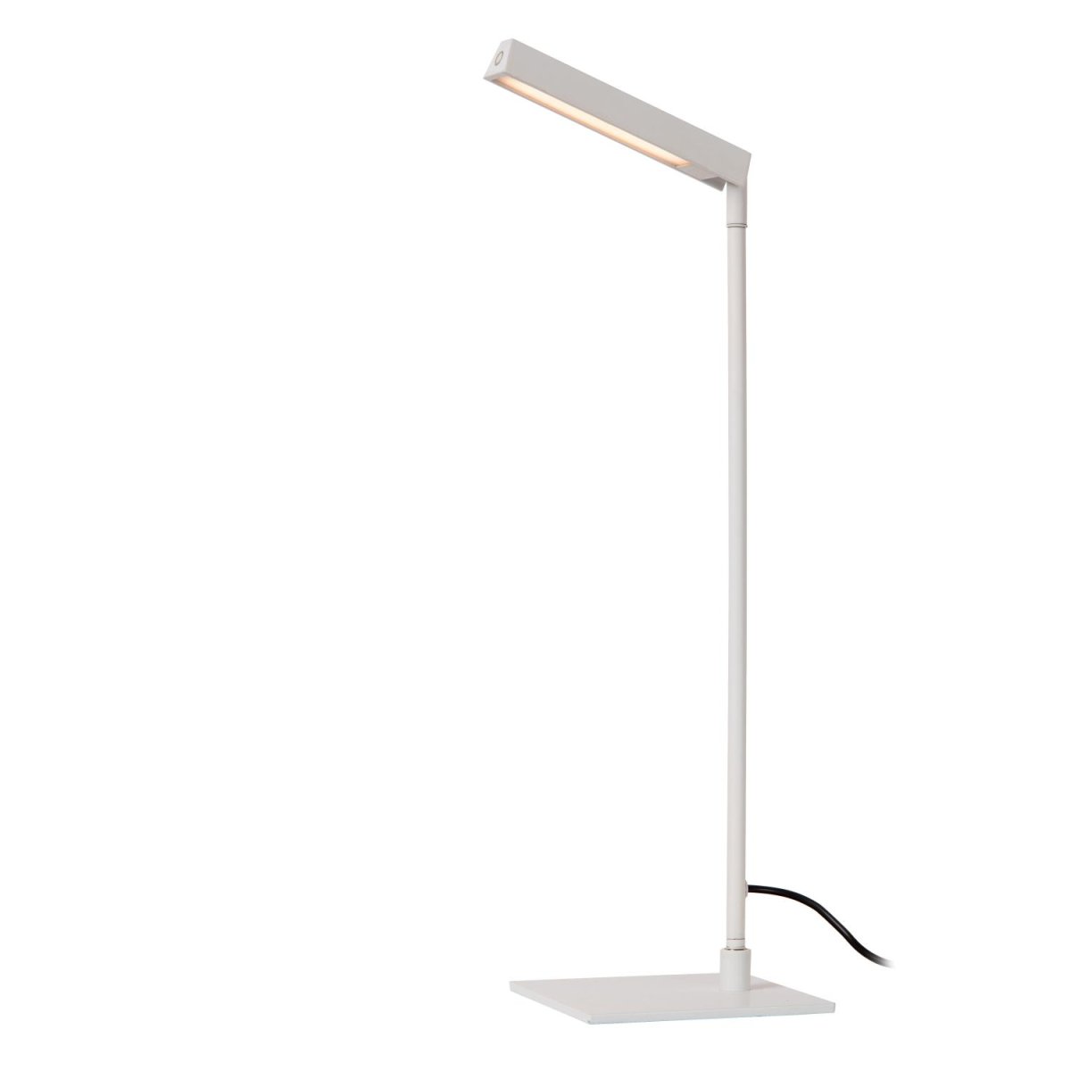 Lavale 42cm Hvit skrivebordslampe Fra Lucide - Lavale er også&aring; utstyrt med varmt hvitt lys, som du enkelt kan justere til ønsket intensitet ved hjelp av berøringssensoren på lampen.