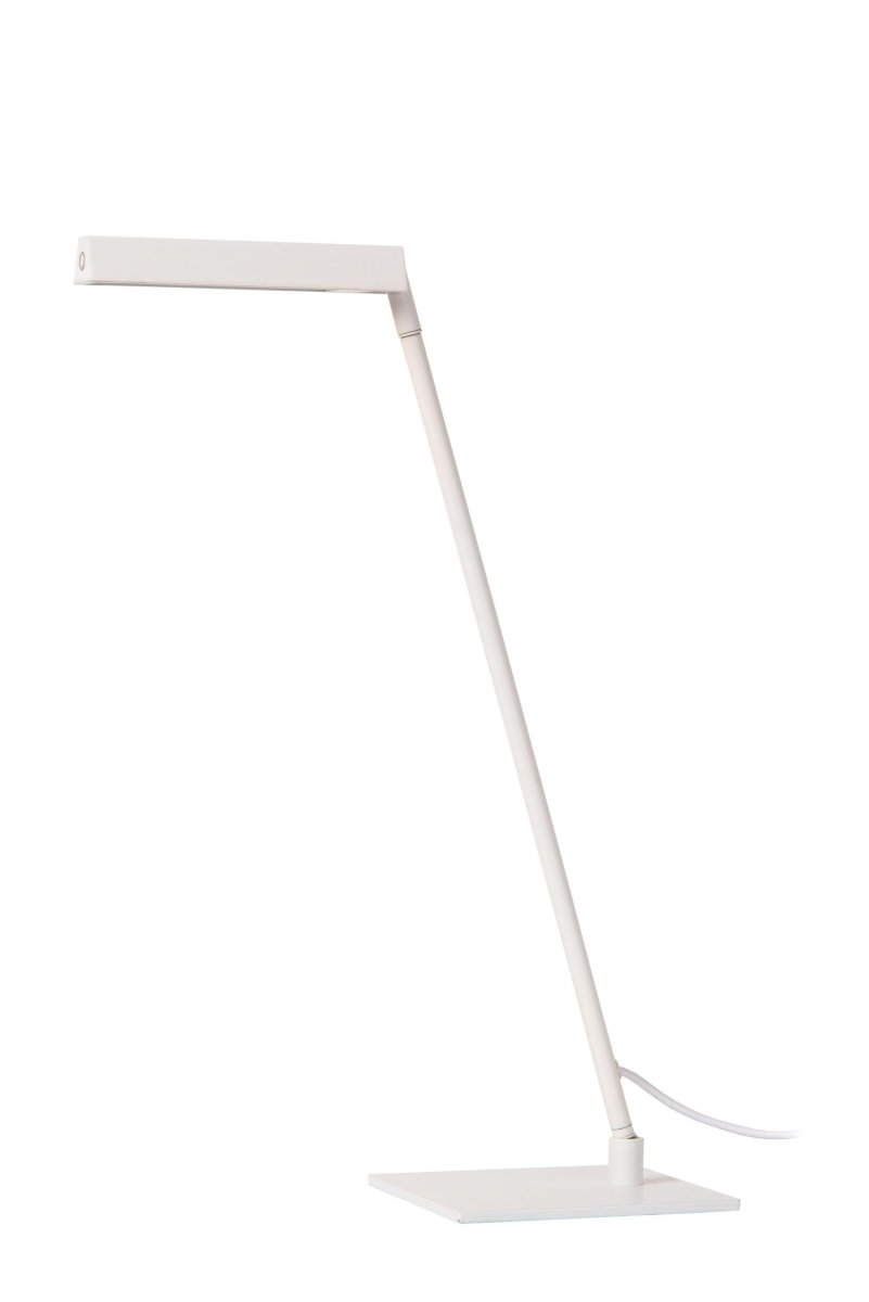Lavale 42cm Hvit skrivebordslampe Fra Lucide - Lavale er også&aring; utstyrt med varmt hvitt lys, som du enkelt kan justere til ønsket intensitet ved hjelp av berøringssensoren på lampen.