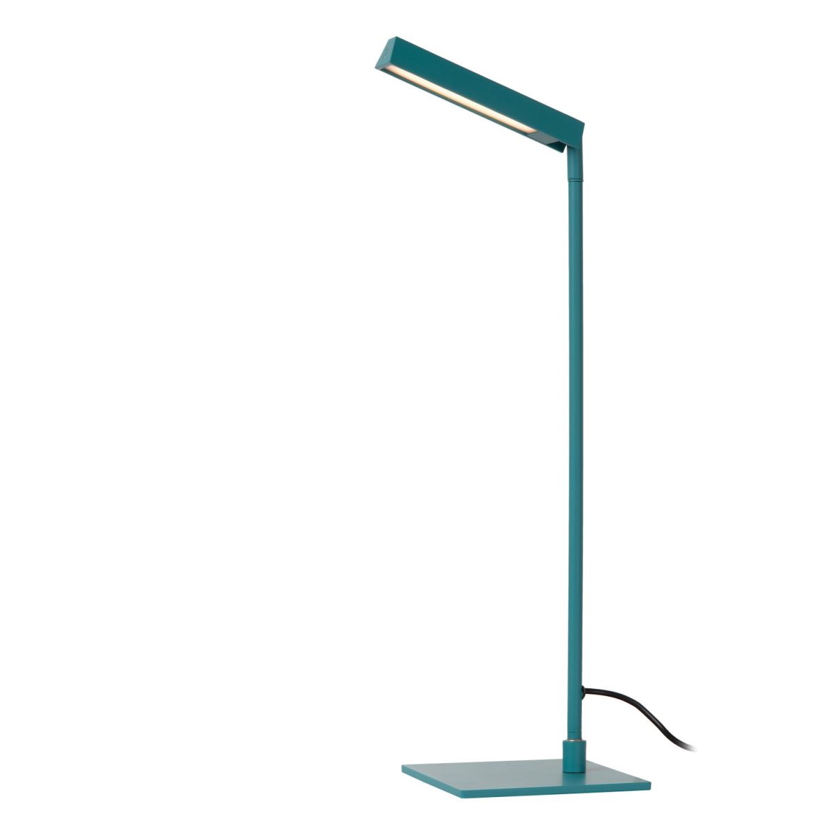 Lavale 42cm Turkis skrivebordslampe Fra Lucide - Lavale er også&aring; utstyrt med varmt hvitt lys, som du enkelt kan justere til ønsket intensitet ved hjelp av berøringssensoren på lampen.