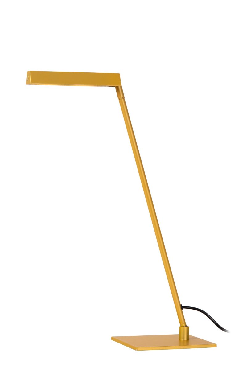 Lavale 42cm Gul skrivebordslampe Fra Lucide - Lavale er også&aring; utstyrt med varmt hvitt lys, som du enkelt kan justere til ønsket intensitet ved hjelp av berøringssensoren på lampen.