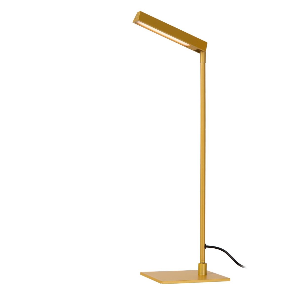 Lavale 42cm Gul skrivebordslampe Fra Lucide - Lavale er også&aring; utstyrt med varmt hvitt lys, som du enkelt kan justere til ønsket intensitet ved hjelp av berøringssensoren på lampen.