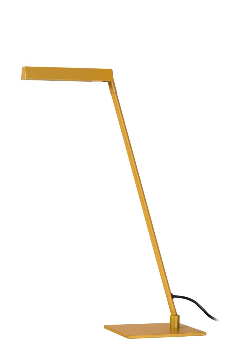 Lavale 42cm Gul skrivebordslampe Fra Lucide - Lavale er også&aring; utstyrt med varmt hvitt lys, som du enkelt kan justere til ønsket intensitet ved hjelp av berøringssensoren på lampen.