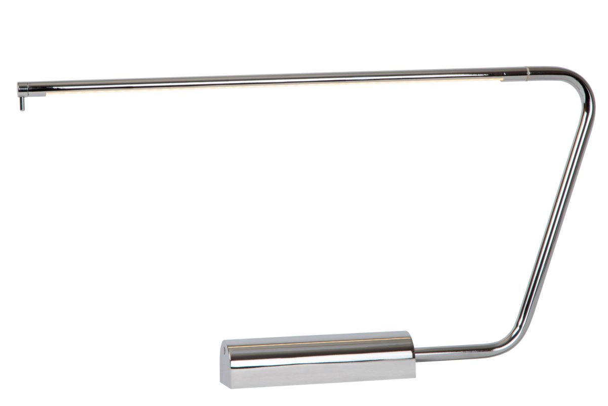 Madison 33cm Krom skrivebordslampe Fra Lucide - Takket være den integrerte dimbare LED-lyskilden kan du enkelt justere lysstyrken og skape den perfekte atmosfæren for enhver arbeidsoppgave.