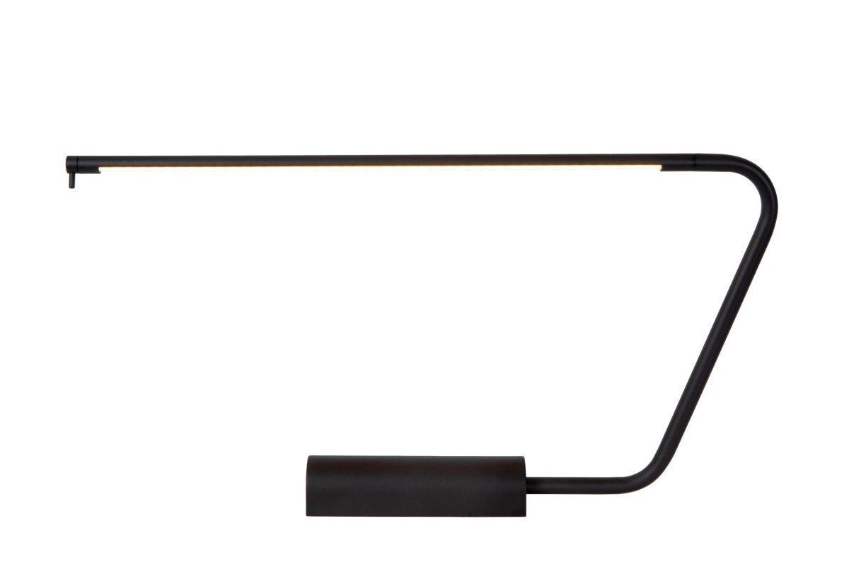 Madison 33cm Svart skrivebordslampe Fra Lucide - Takket være den integrerte dimbare LED-lyskilden kan du enkelt justere lysstyrken og skape den perfekte atmosfæren for enhver arbeidsoppgave.