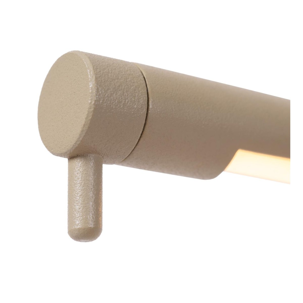Madison 33cm Taupe skrivebordslampe Fra Lucide - Takket være den integrerte dimbare LED-lyskilden kan du enkelt justere lysstyrken og skape den perfekte atmosfæren for enhver arbeidsoppgave.