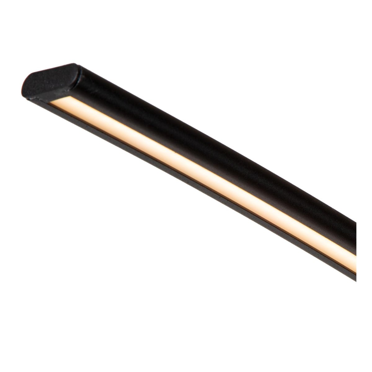Curve Svart gulvlampe Fra Lucide - Denne buede pendellampen er b&aring;de grasi&oslash;s og sensuell og vil raskt bli et blikkfang i hjemmet ditt.