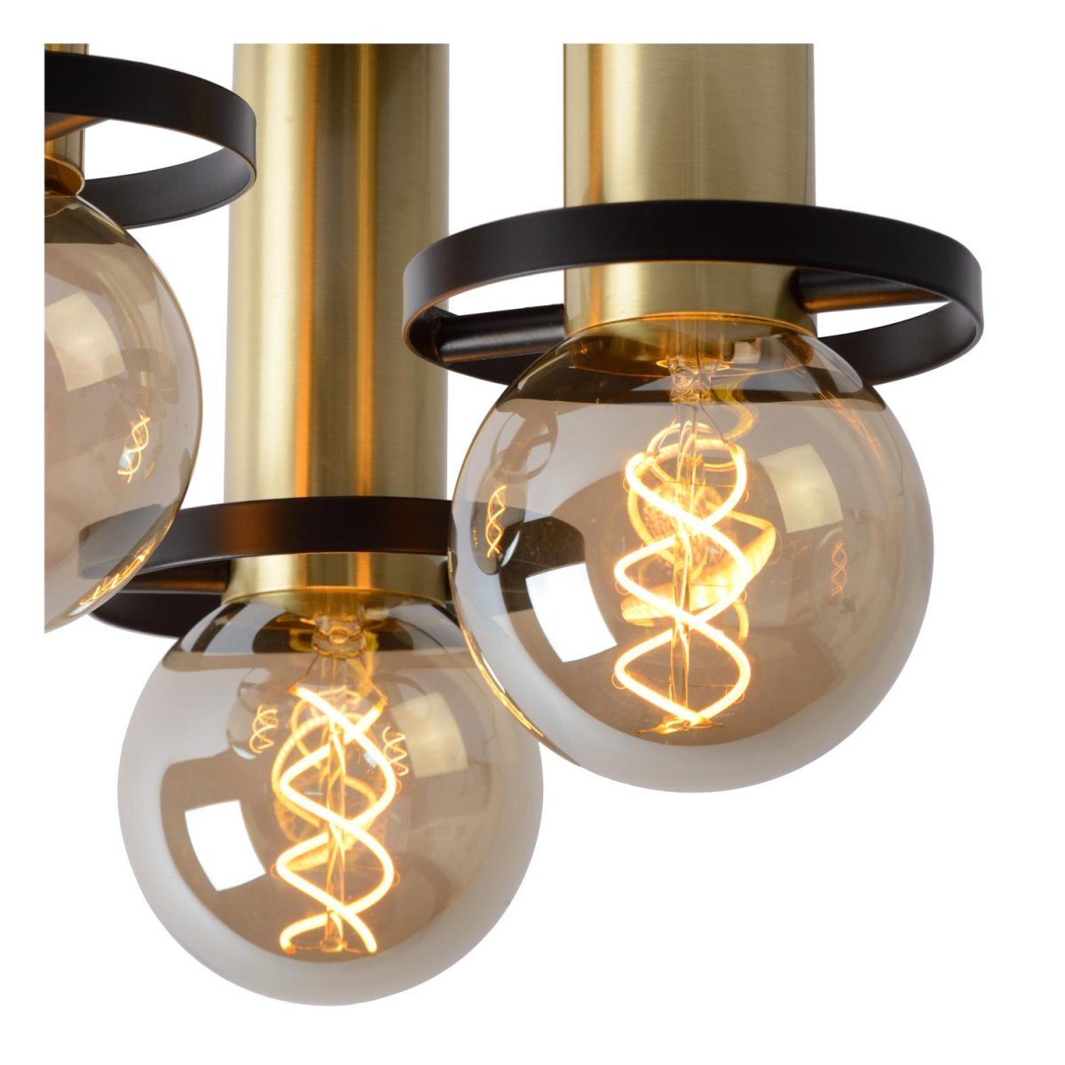 Anaka Ø30 Svart plafond Fra Lucide - Anaka er kompatibel med LED-lyskilder, og for best effekt anbefales en LED-glødelampe for virkelig å fremheve lampens unike design.