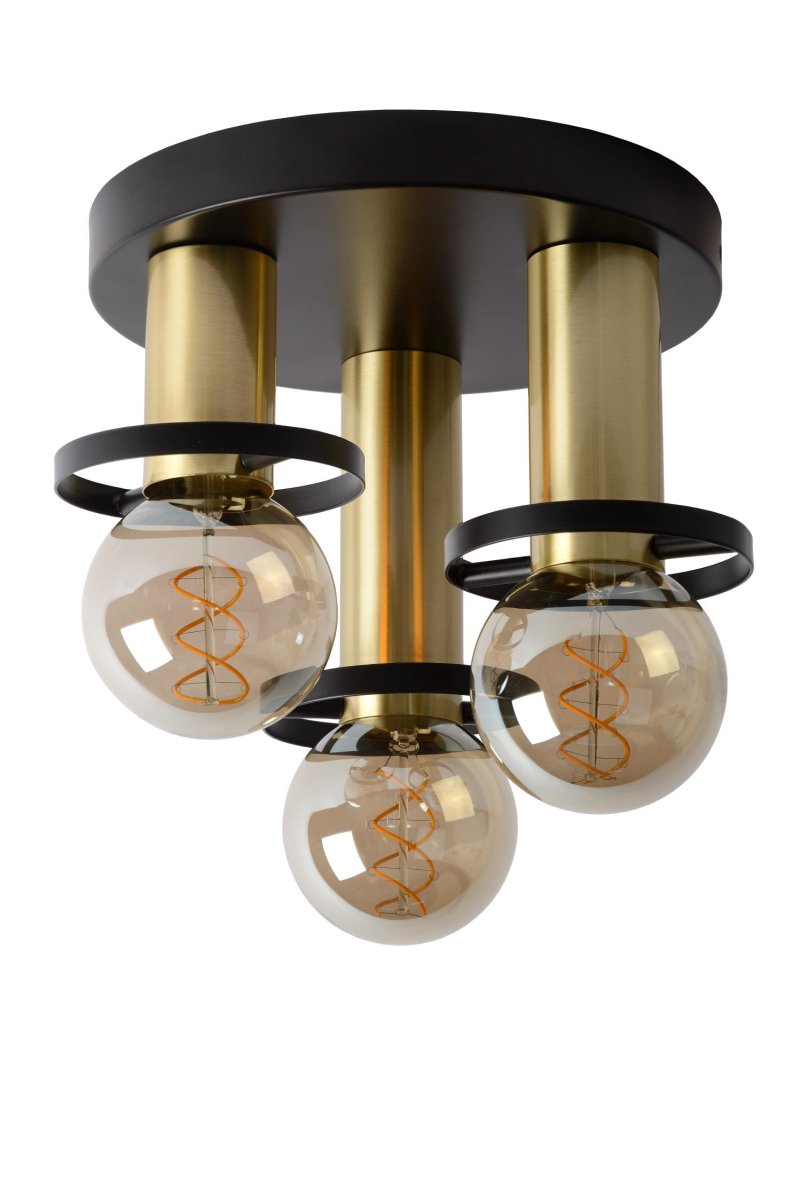 Anaka Ø30 Svart plafond Fra Lucide - Anaka er kompatibel med LED-lyskilder, og for best effekt anbefales en LED-glødelampe for virkelig å fremheve lampens unike design.