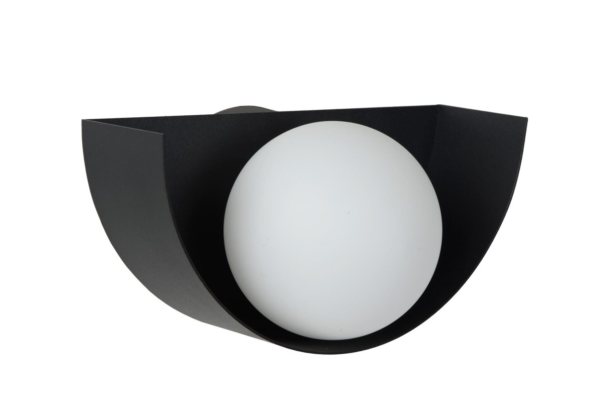 Benni 12cm Svart vegglampe Fra Lucide - Med Benni får du mer enn bare lys &ndash; du får en dekorativ detalj i hjemmet ditt.
