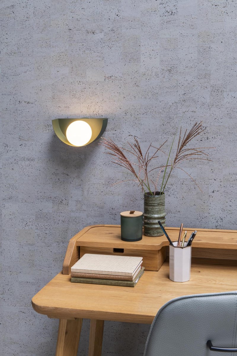 Benni 12cm Grønn vegglampe Fra Lucide - Med Benni får du mer enn bare lys &ndash; du får en dekorativ detalj i hjemmet ditt.