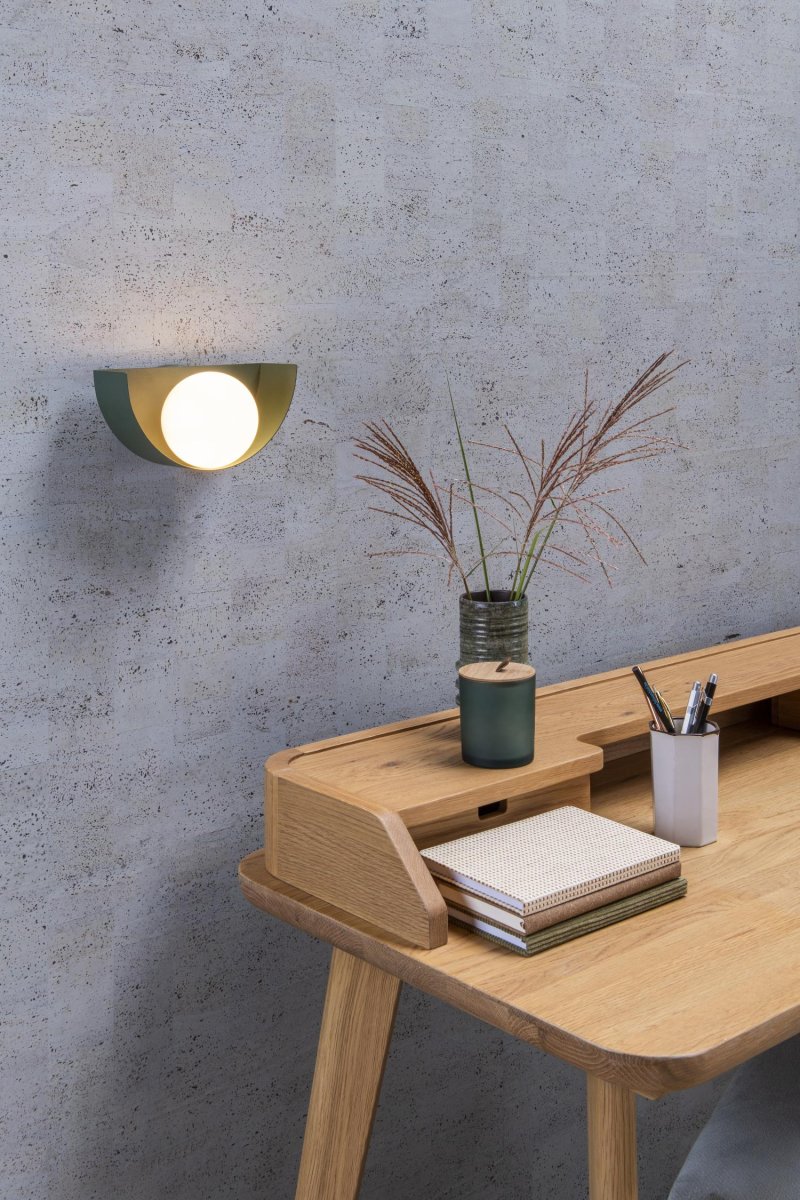 Benni 12cm Grønn vegglampe Fra Lucide - Med Benni får du mer enn bare lys &ndash; du får en dekorativ detalj i hjemmet ditt.