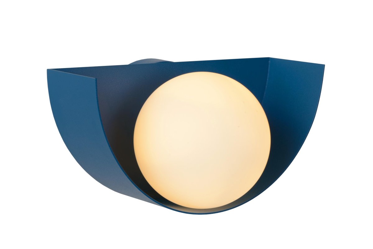 Benni 12cm Blå vegglampe Fra Lucide - Med Benni får du mer enn bare lys &ndash; du får en dekorativ detalj i hjemmet ditt.