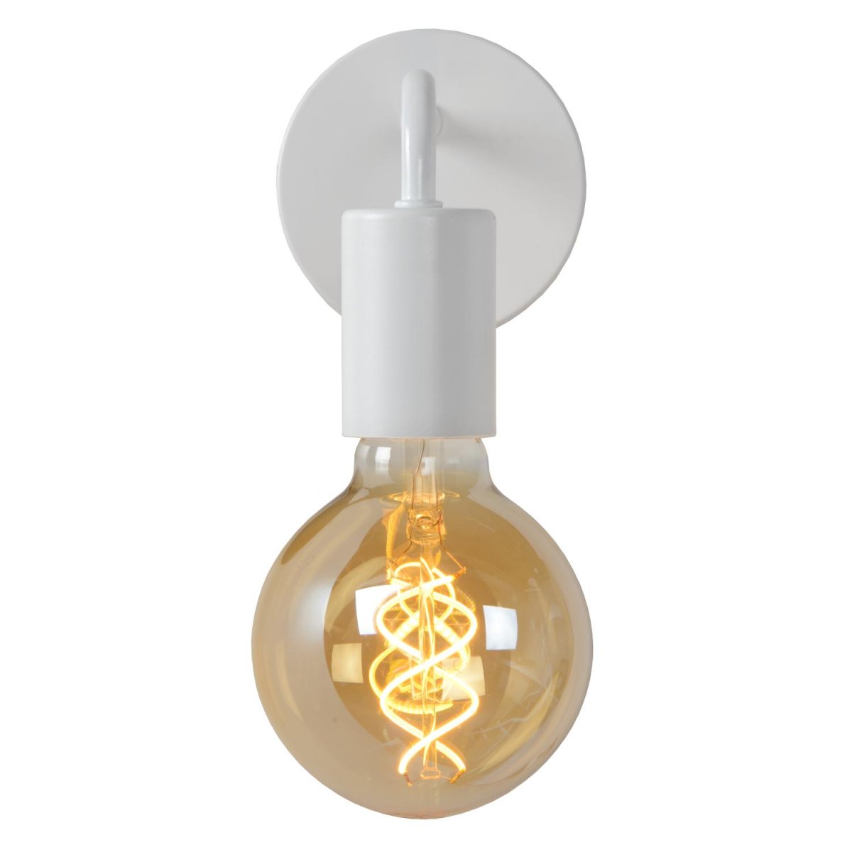 Scott 20cm Hvit vegglampe Fra Lucide - Spesielt hvis du kombinerer flere modeller på rad, kanskje for å gi hallen en ekstra atmosfære.