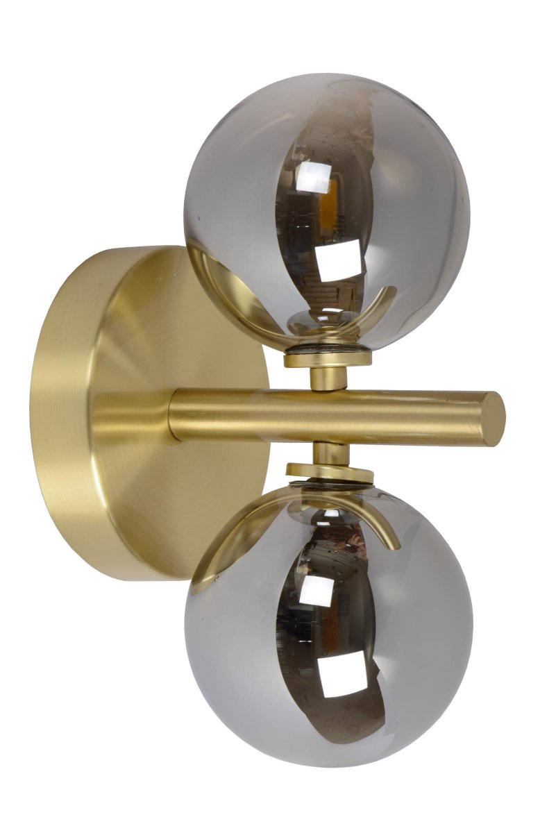 Tycho 22cm Matt gull/messing vegglampe Fra Lucide - For å skape den rette atmosfæren for enhver anledning, koble Tycho til en dimmer.