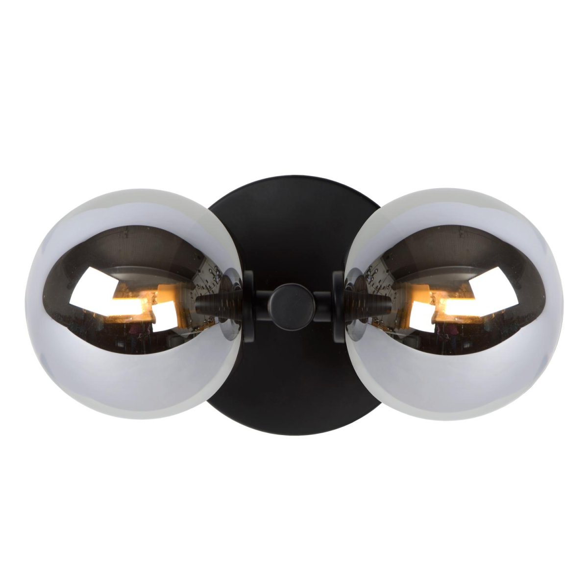 Tycho 22cm Røykfarget vegglampe Fra Lucide - For å skape den rette atmosfæren for enhver anledning, koble Tycho til en dimmer.