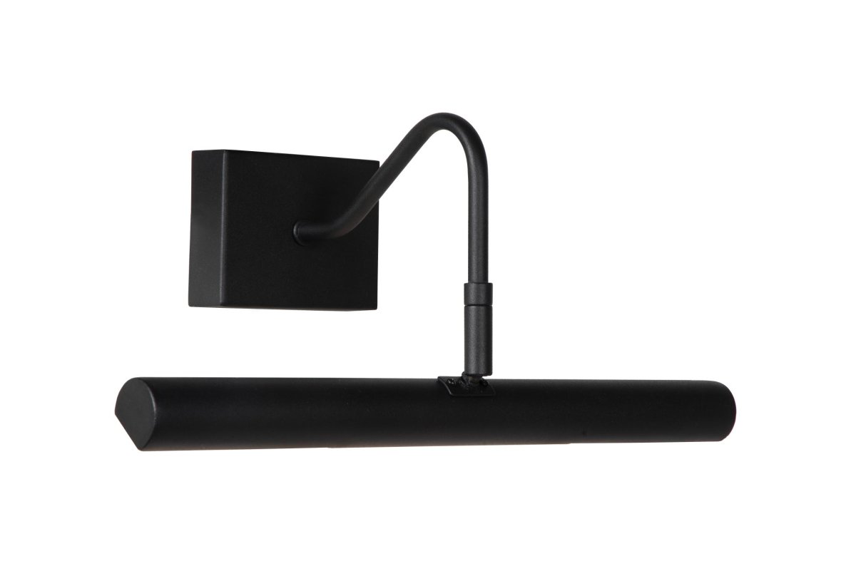 Vinz 36cm Svart Fra Lucide - Du fester lampen til veggen og kobler den til en strømbryter.