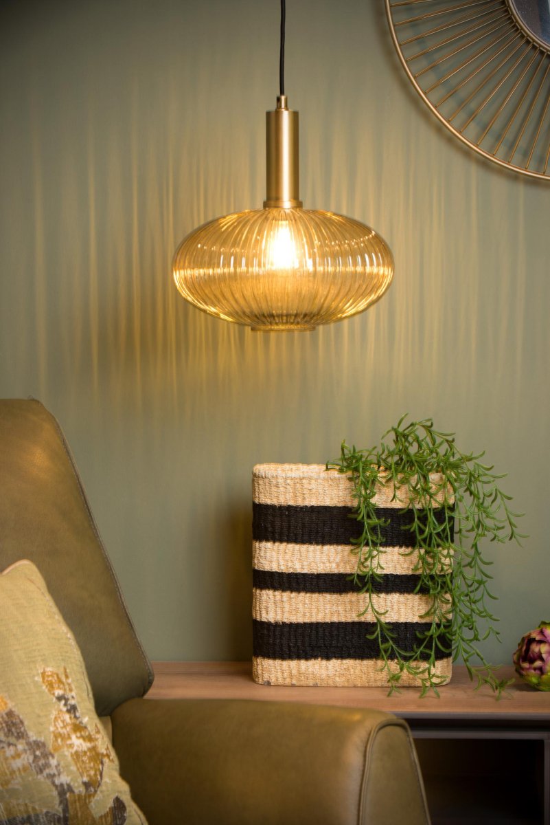 Maloto Ø30 Rav Taklampe Fra Lucide - Med Maloto får du en hengende lampe som ikke bare gir hjemmet atmosfære og farge, men også et retropreg.