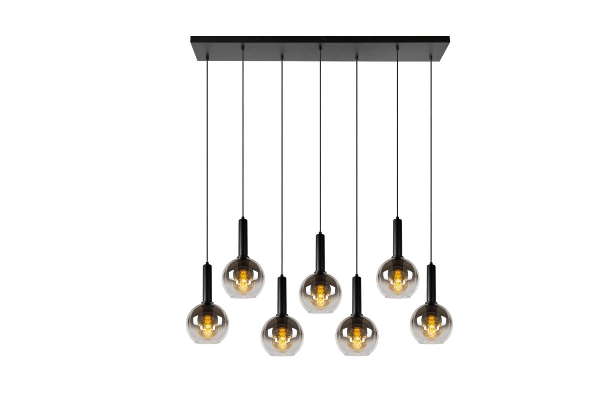 Marius 130cm Svart Taklampe Fra Lucide - Koble Marius til en dimmer og skap en innbydende atmosfære når som helst.
