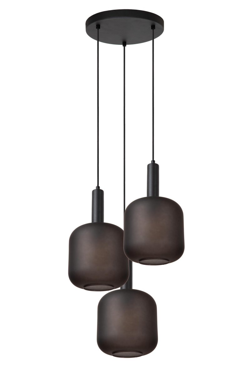 Eloise Ø40 Svart Taklampe Fra Lucide - Lampen, som har en total diameter på 40 centimeter, kan brukes som en iøynefallende dekorasjon eller for å skape en innbydende atmosfære i hjemmet ditt.