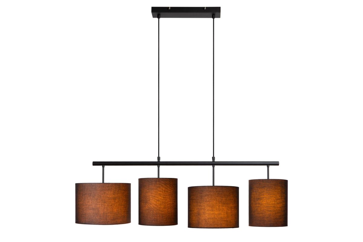 Maya 107cm Svart Taklampe Fra Lucide - Koble Maya til en ekstern dimmer for enda mer atmosfærisk belysning.