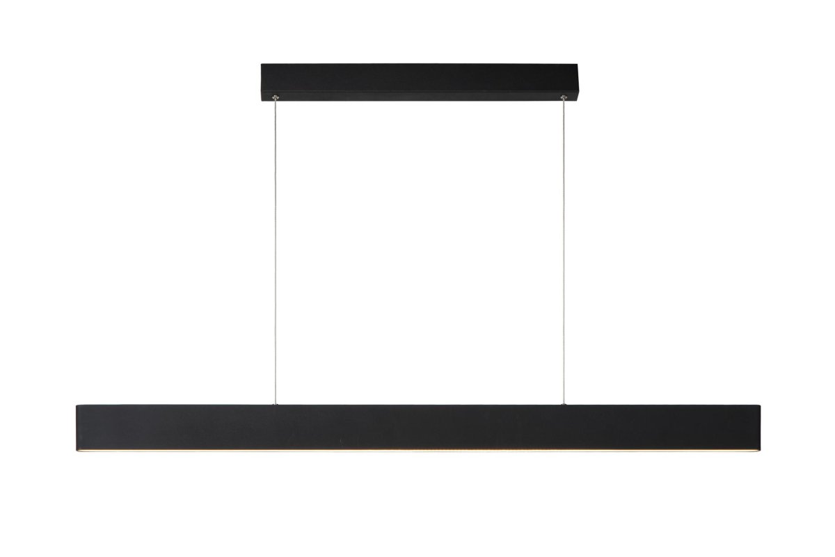 Raya Led 120cm Svart Taklampe Fra Lucide - Raya LED er en moderne pendel med en elegant og lang silhuett.