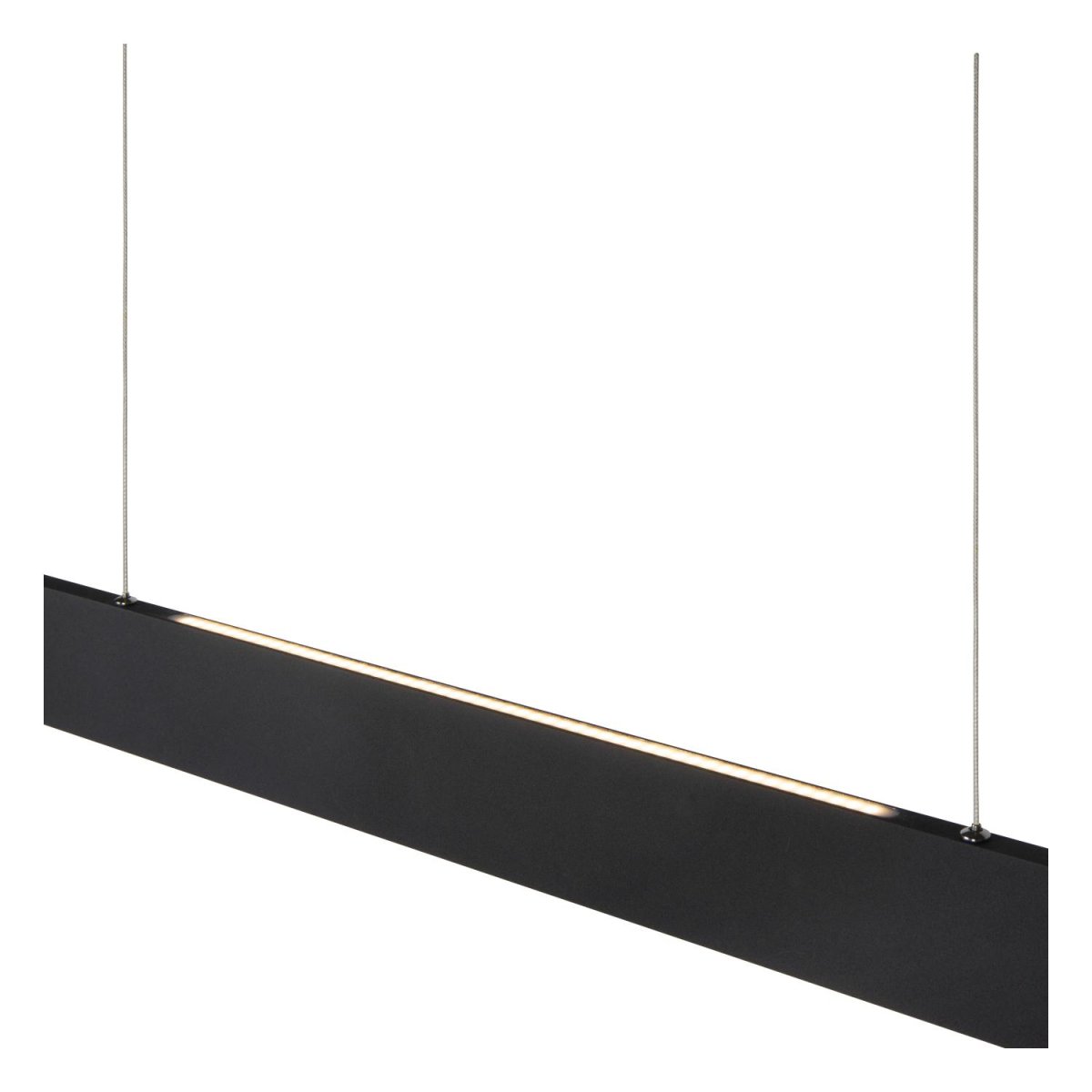 Raya Led 120cm Svart Taklampe Fra Lucide - Raya LED er en moderne pendel med en elegant og lang silhuett.
