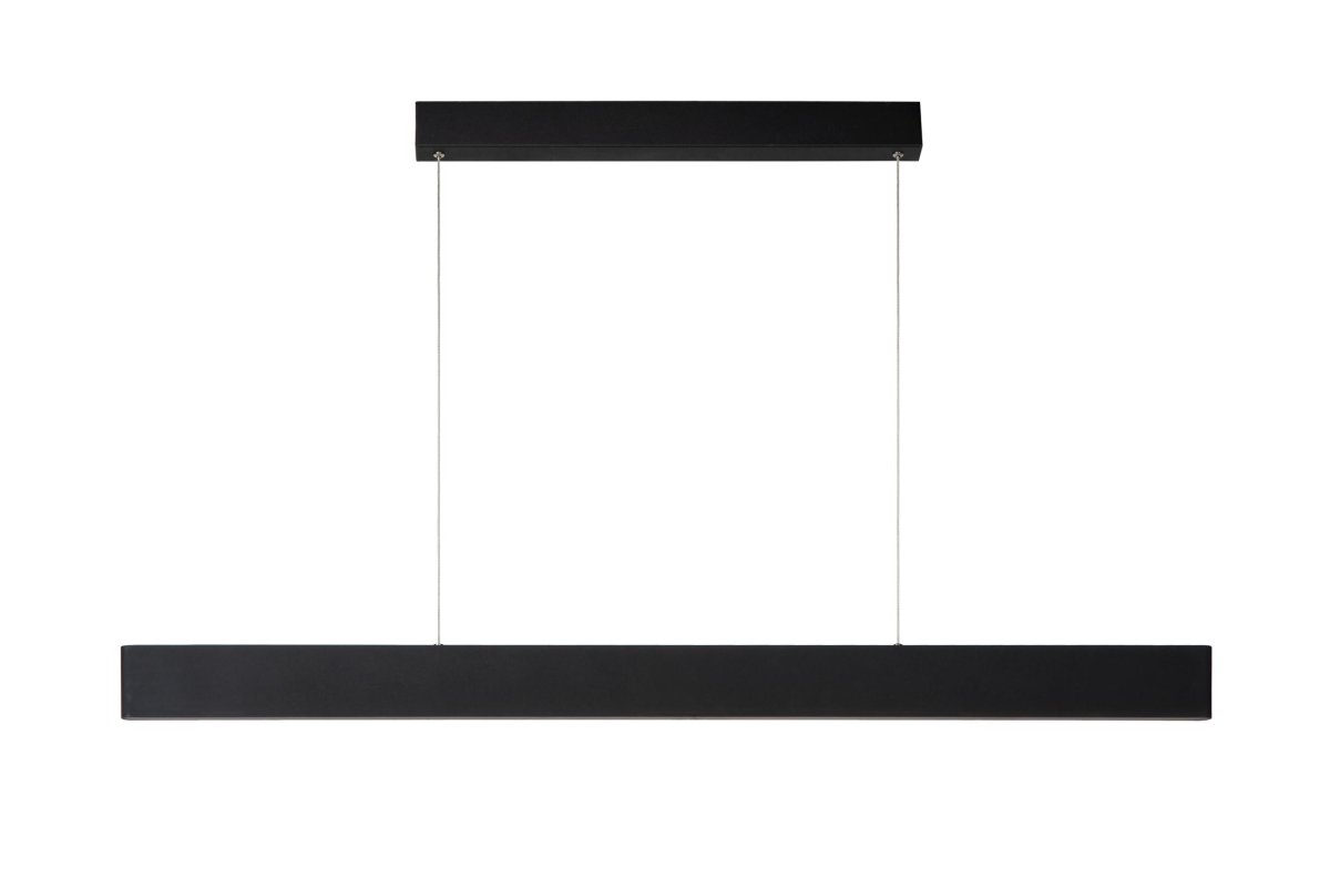 Raya Led 120cm Svart Taklampe Fra Lucide - Raya LED er en moderne pendel med en elegant og lang silhuett.