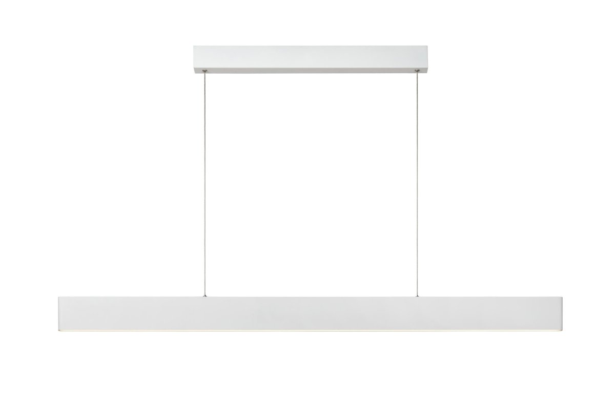 Raya Led 120cm Hvit Taklampe Fra Lucide - Raya LED er en moderne pendel med en elegant og lang silhuett.