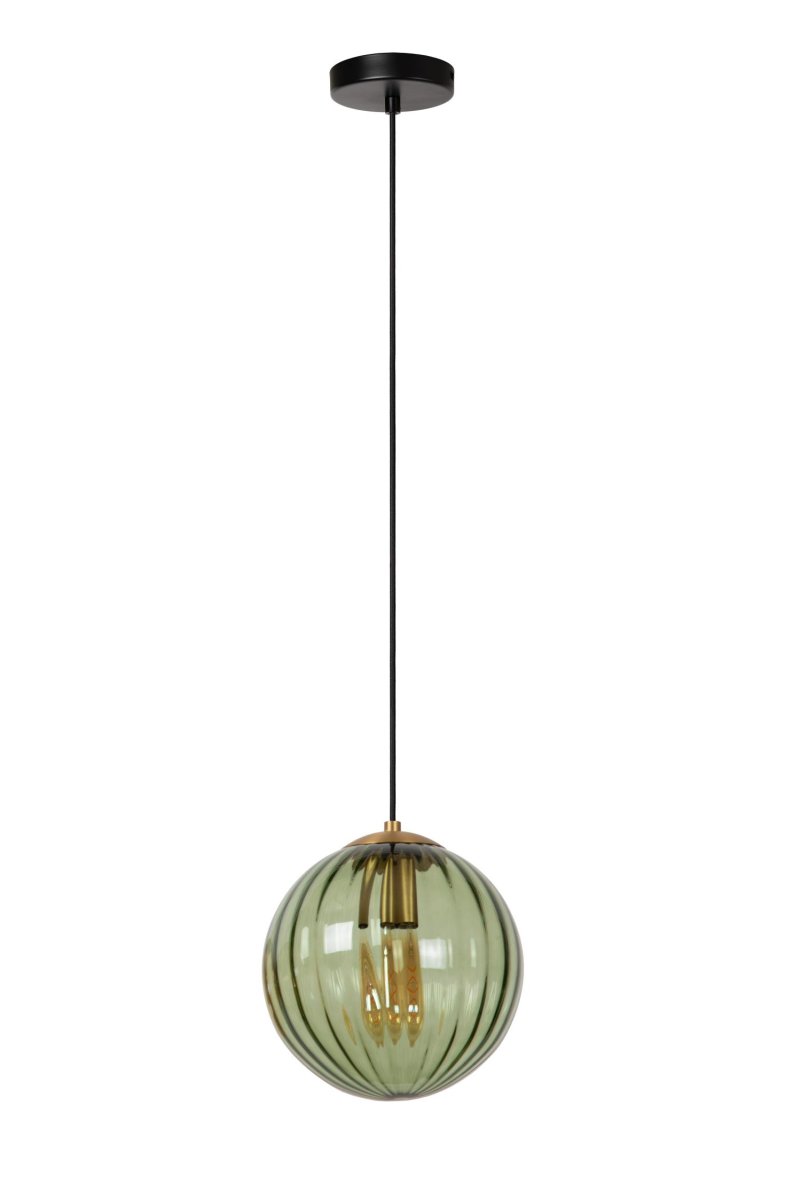 Monsaraz Ø25 Grønn Taklampe Fra Lucide - Med en diameter på 25 centimeter har Monsaraz en tydelig tilstedeværelse uten å kreve noen oppmerksomhet.