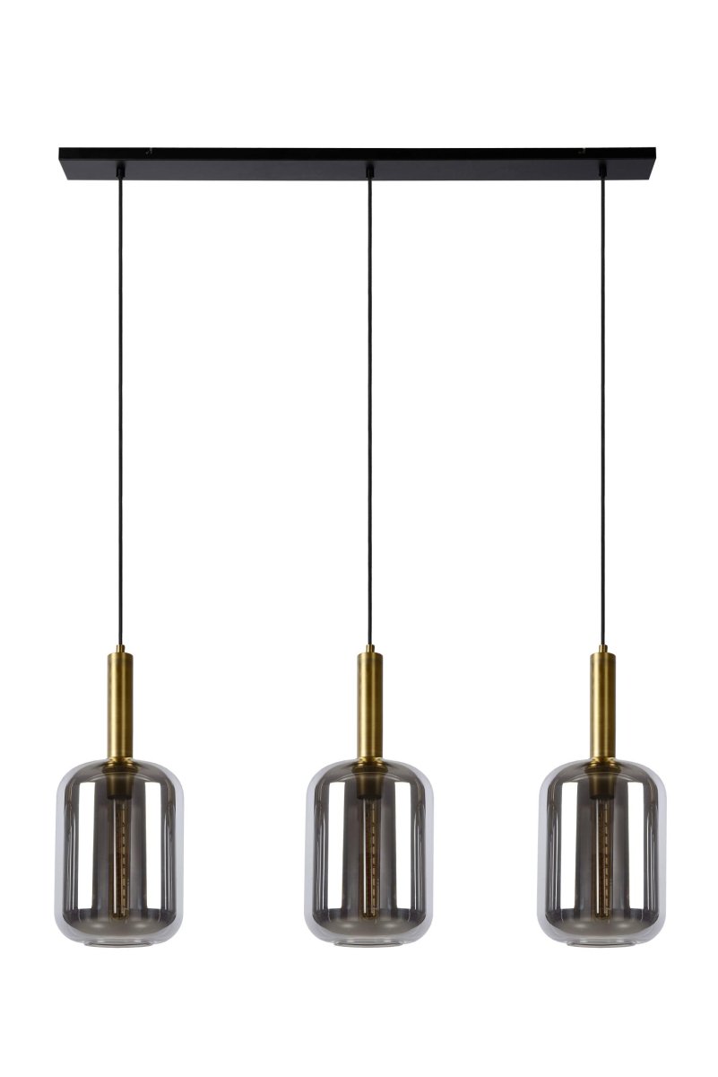 Joanet 110cm Røykfarget Taklampe Fra Lucide - Unike produktegenskaperPasser for bruk med LED-lyskilderDenne lampen er justerbar i høyLett å koble til en dimmer (ekskl.