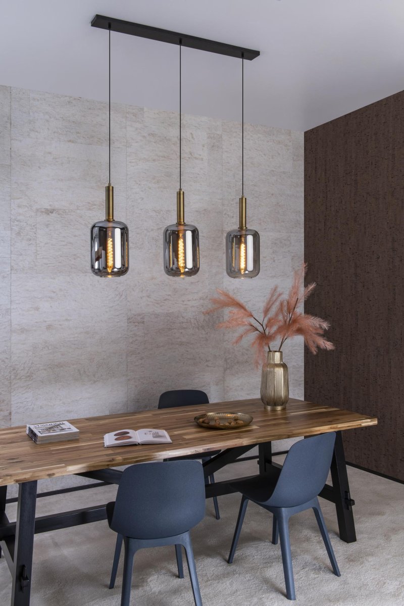 Joanet 110cm Røykfarget Taklampe Fra Lucide - Unike produktegenskaperPasser for bruk med LED-lyskilderDenne lampen er justerbar i høyLett å koble til en dimmer (ekskl.