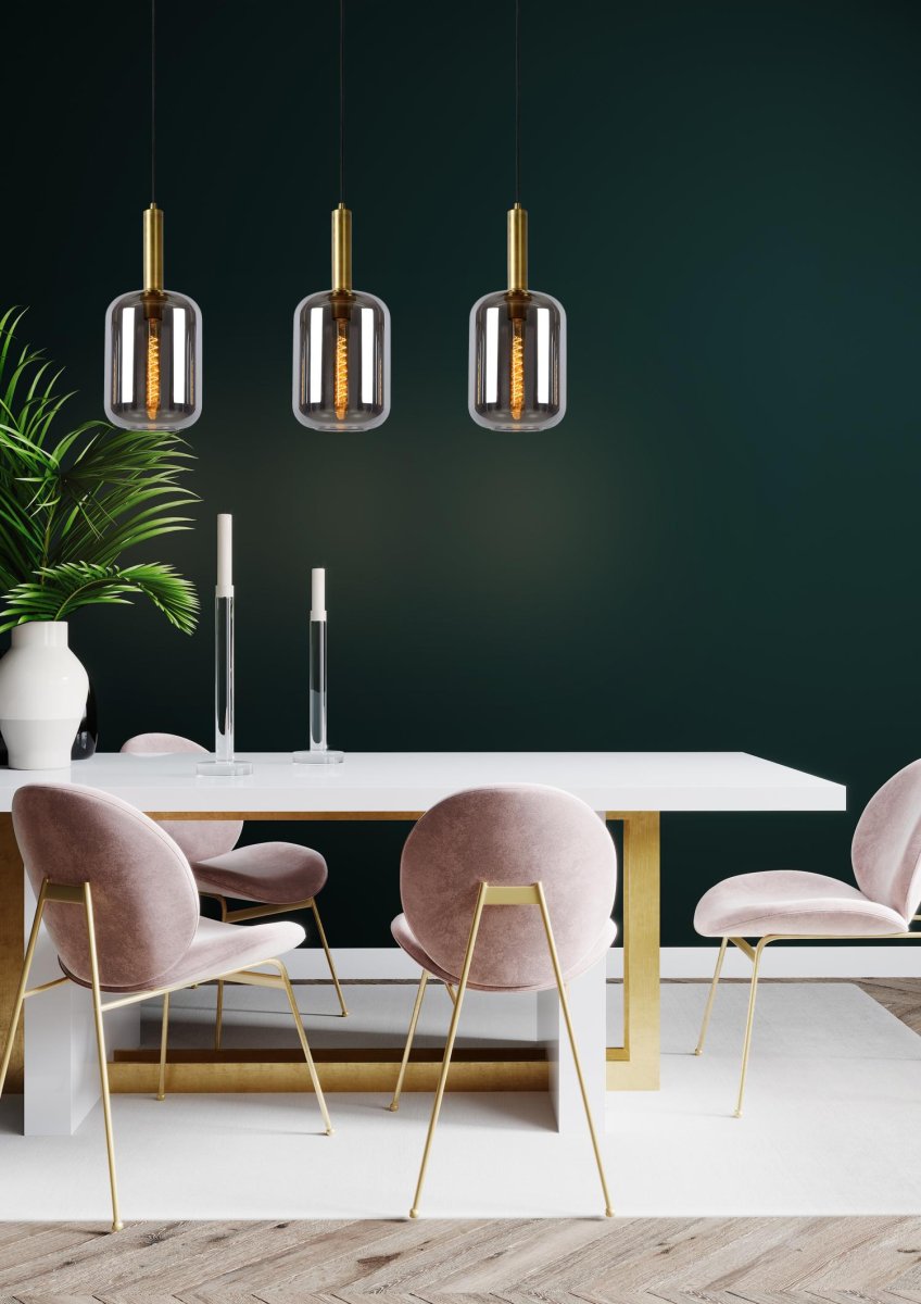 Joanet 110cm Røykfarget Taklampe Fra Lucide - Unike produktegenskaperPasser for bruk med LED-lyskilderDenne lampen er justerbar i høyLett å koble til en dimmer (ekskl.