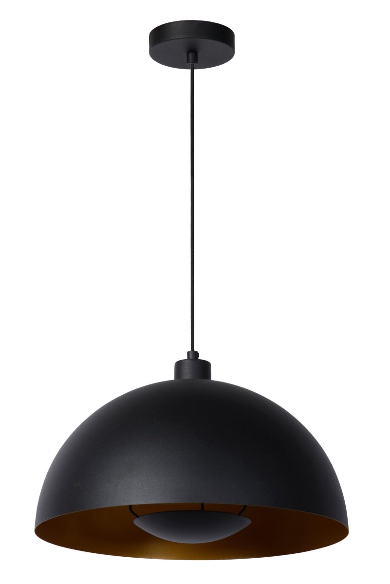 Siemon Ø40 Svart Taklampe Fra Lucide - Koble lampen til en dimmer og velg den perfekte h&oslash;yden for plassen din, opptil 150 centimeter, for &aring; skape den optimale atmosf&aelig;ren.