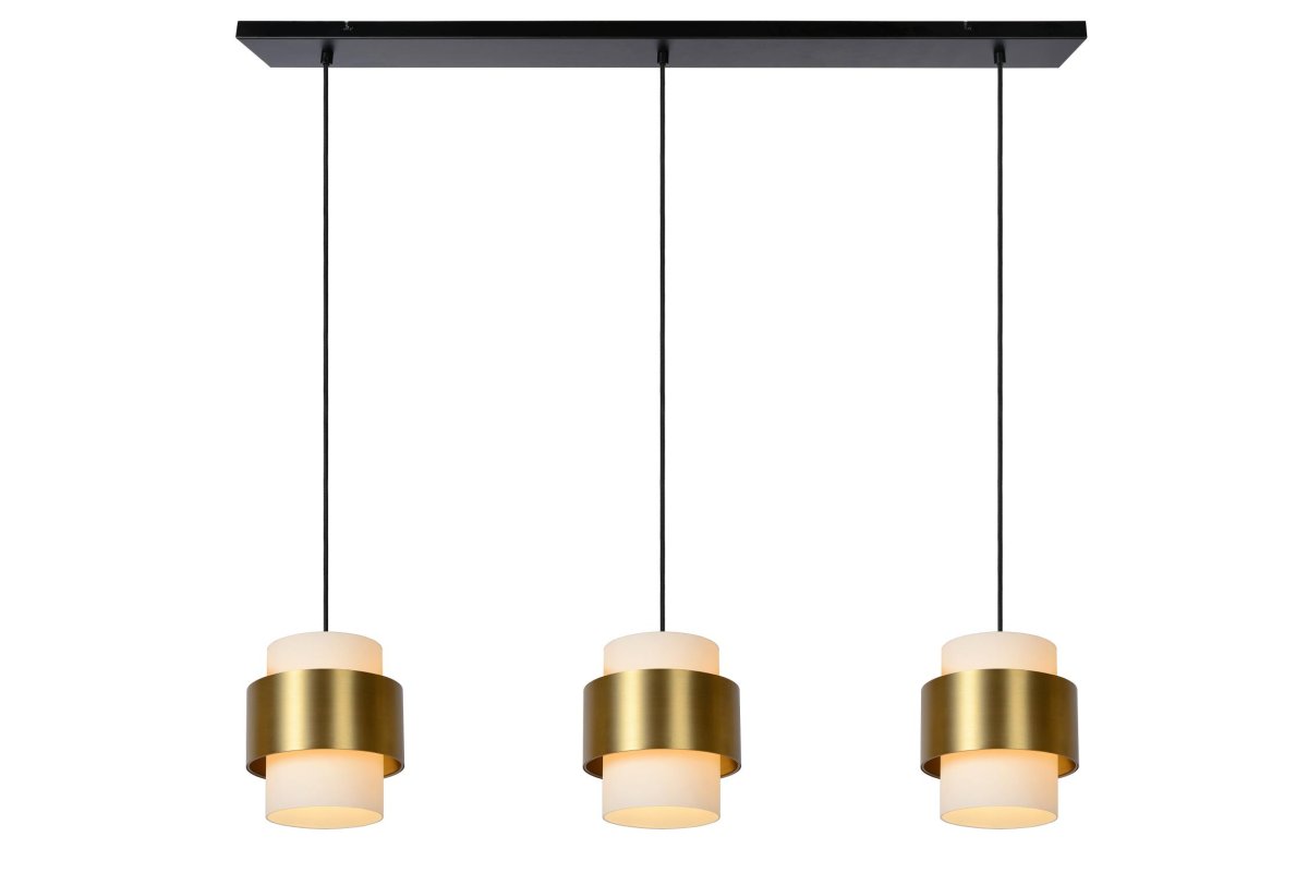 Firmin 110cm Matt gull/messing Taklampe Fra Lucide - Koble Firmin til en dimmer for å skape en koselig atmosfære til hver middag.