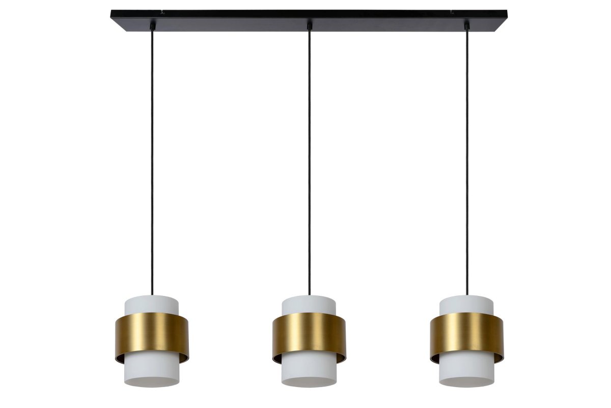 Firmin 110cm Matt gull/messing Taklampe Fra Lucide - Koble Firmin til en dimmer for å skape en koselig atmosfære til hver middag.