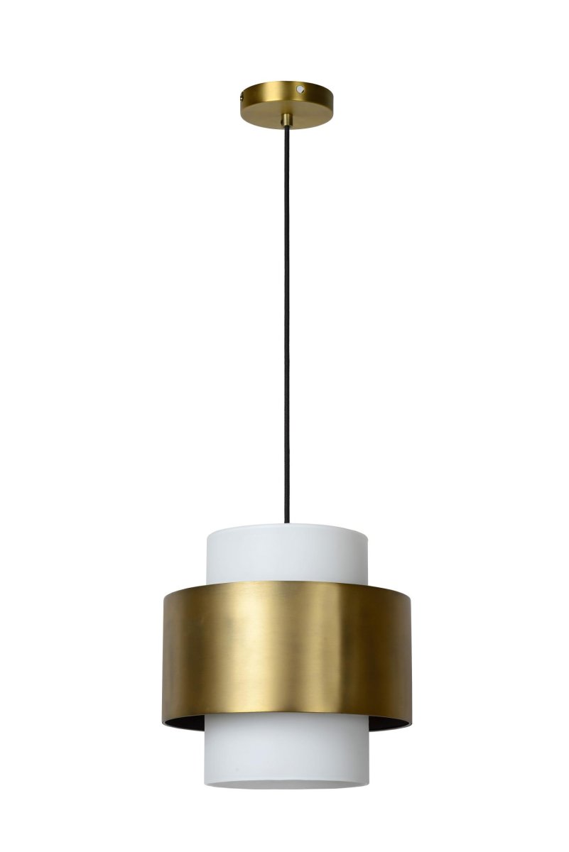 Firmin Ø30 Matt gull/messing Taklampe Fra Lucide - I tillegg kan du enkelt koble lampen til en ekstern dimmer, som gj&oslash;r det enda enklere &aring; skape den rette atmosf&aelig;ren med lys og skygge.