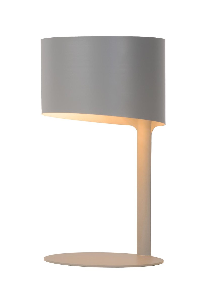 Knulle 28cm Grå bordlampe Fra Lucide - Designet er like enkelt som det er progressivt.