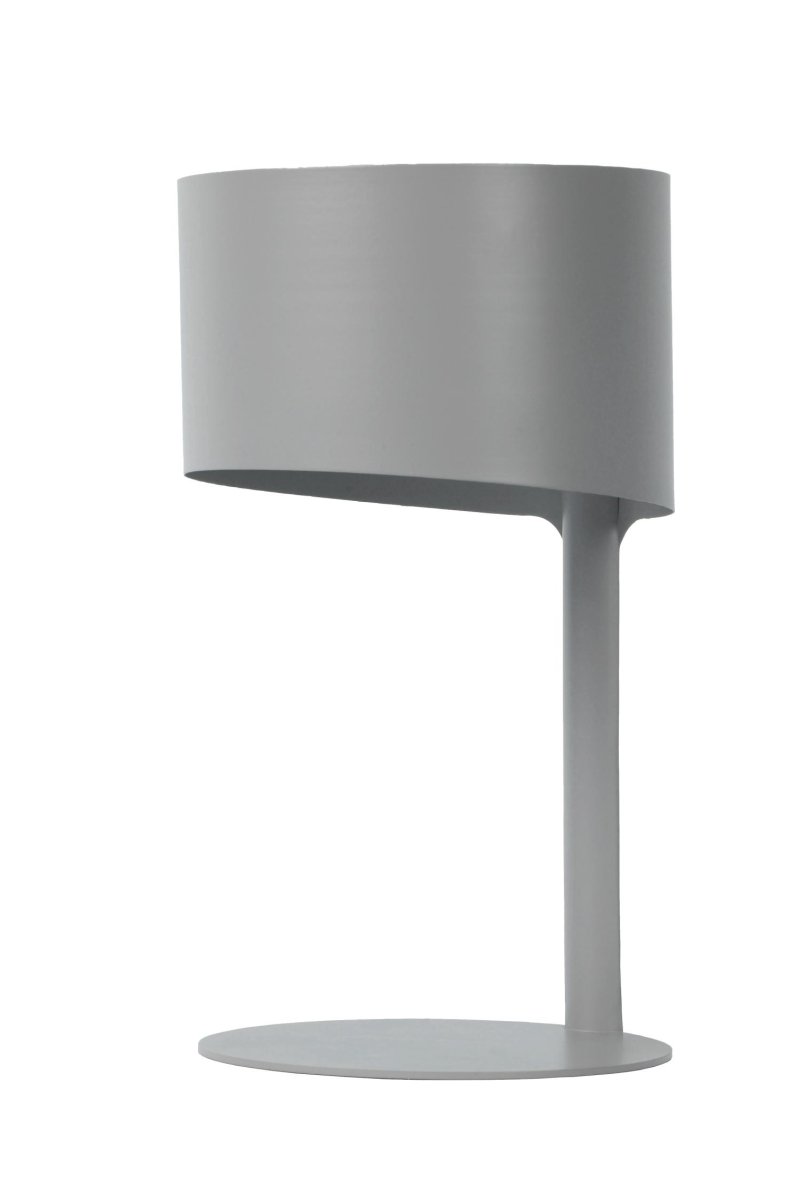 Knulle 28cm Grå bordlampe Fra Lucide - Designet er like enkelt som det er progressivt.